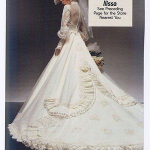 Beautiful Demitrios Illisa Wedding Dress and hat